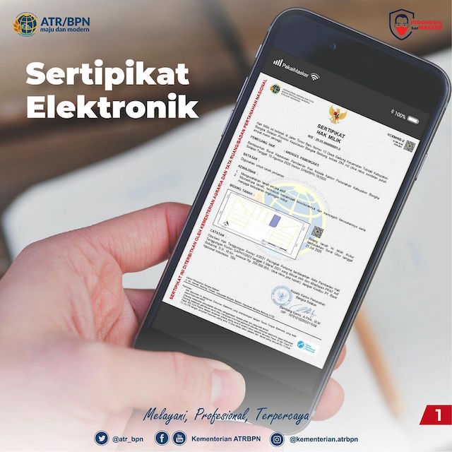 Sertifikat Tanah Kertas Akan Dielektronikkan Jadi Sertifikat-el